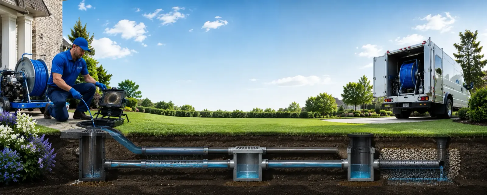 Outdoor drain cleaning information for Hollis, NH